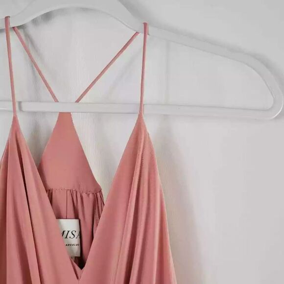 MISA Los Angeles Peach Dress | Strappy Racerback Event-Ready Style Size S NWT - Picture 2 of 7